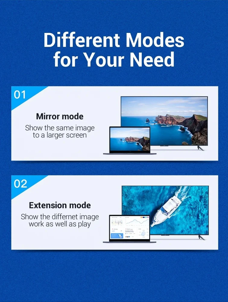 Vention кабел DisplayPort to HDMI 3.0m