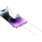 Vention Универсално зарядно за стена Charger Wall GaN - USB Type-C 30W White - FAKW0-EU