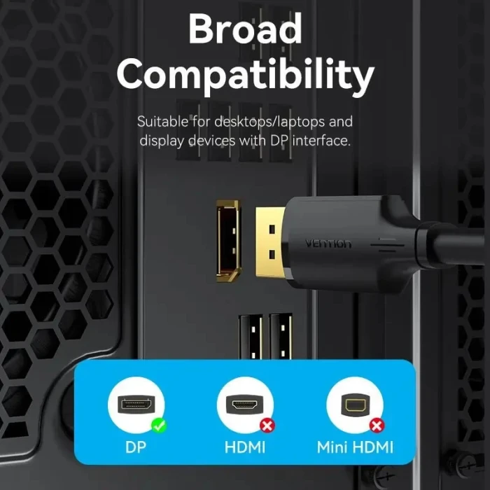 Vention HAKBF DisplayPort 1.2 4K - 1.0m