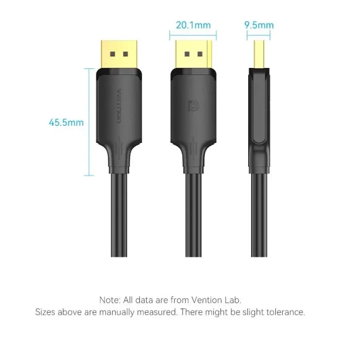 Vention HAKBH DisplayPort 1.2 4K - 2.0m