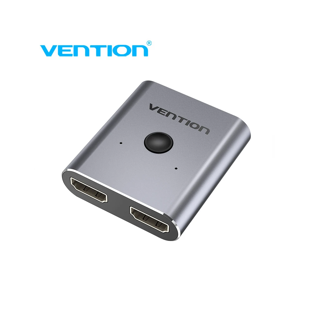 Vention Разклонител превключвател HDMI 2.0 Switcher/Splitter 2-Port Bi-Direction - Silver Aluminium - AFUH0