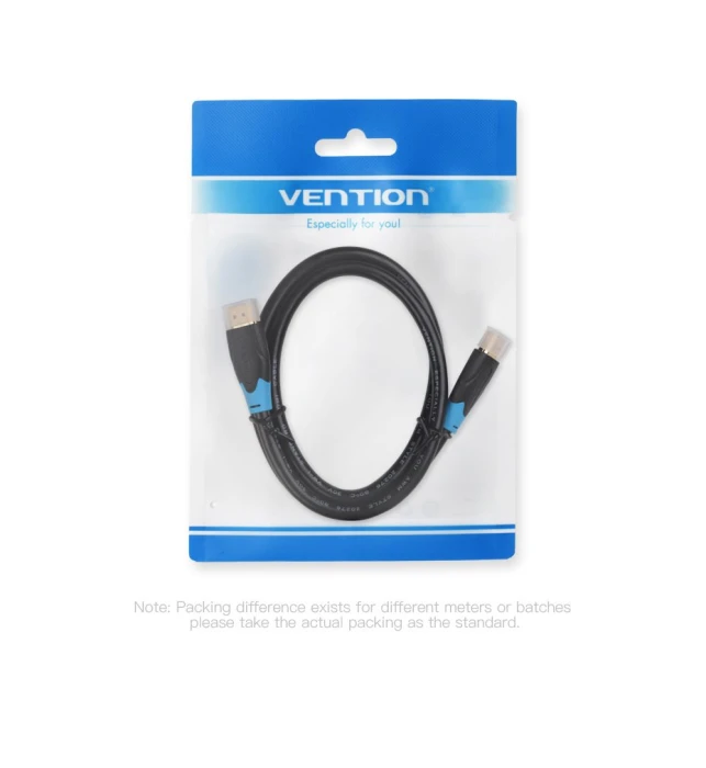 Vention Кабел HDMI v2.0 M / M 4K/60Hz Gold - 1.5M Black - AACBG