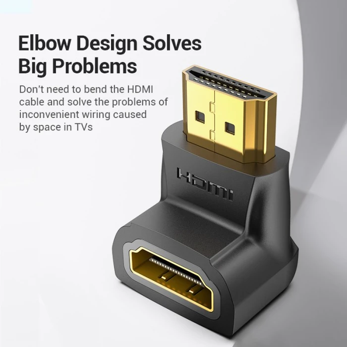 Vention Адаптер Adapter HDMI Right Angle 90 Degree M/F - AIOB0