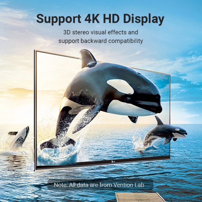 Vention Адаптер Adapter HDMI Vertical Flat 90 Degree M/F - AIPB0