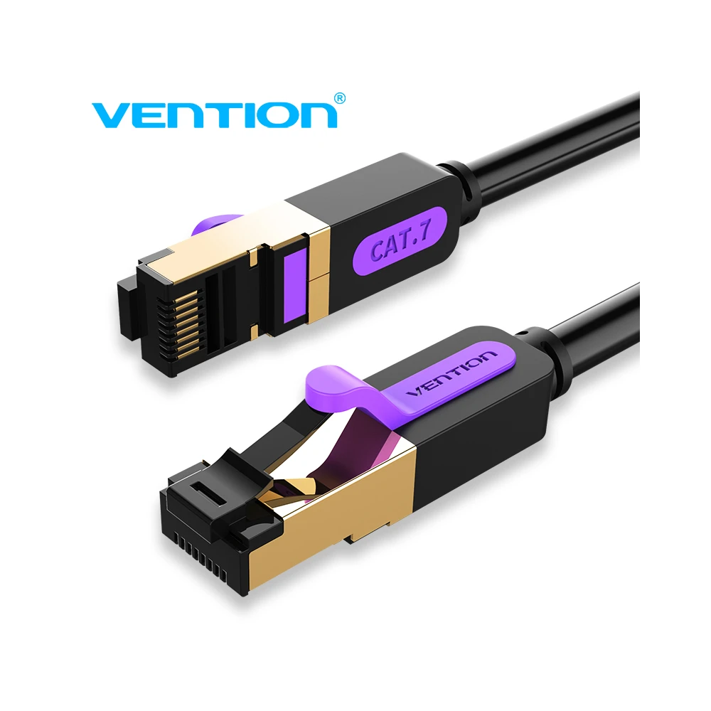 Vention Кабел LAN SSTP Cat.7 Patch Cable - 5M Black 10Gbps - ICDBJ