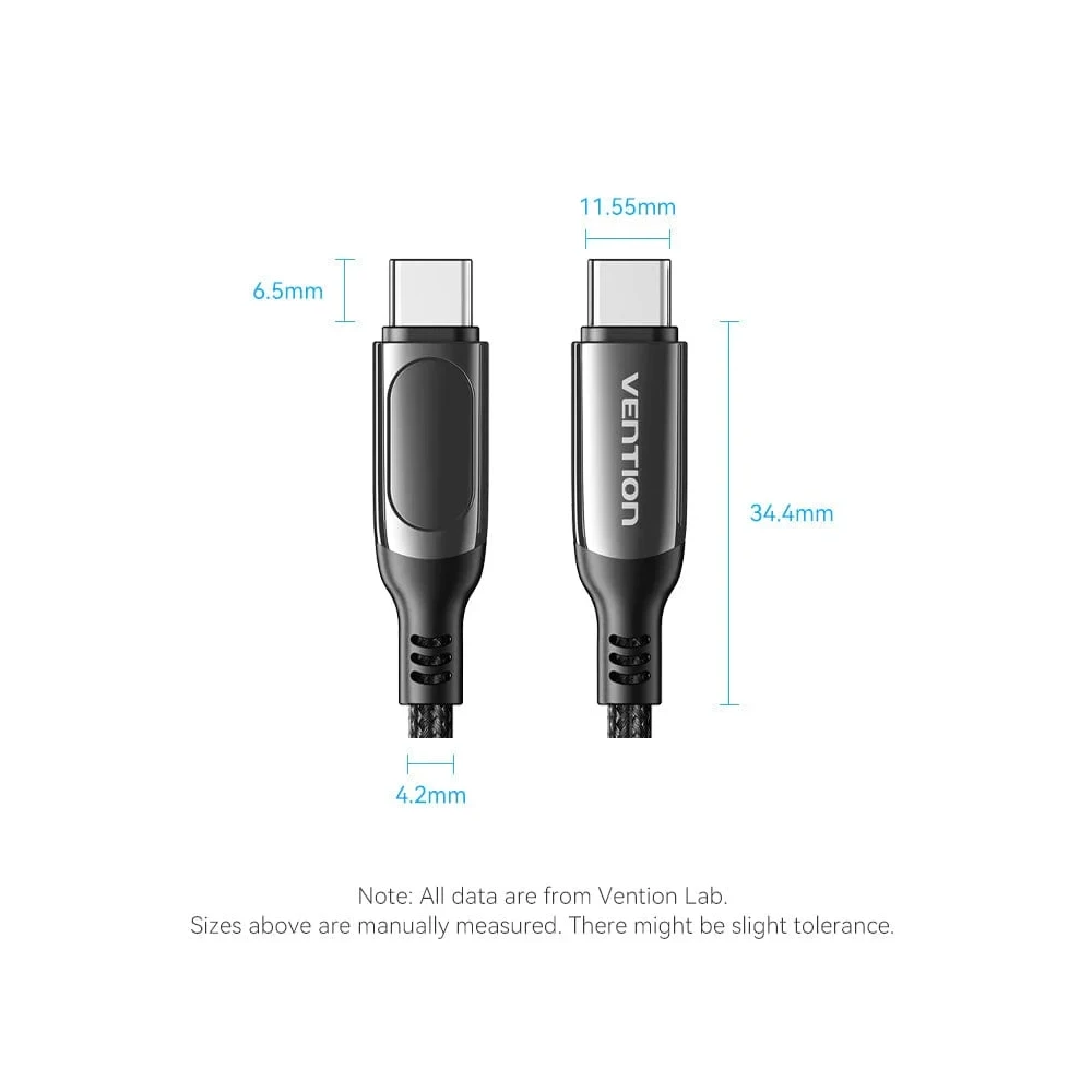 Vention кабел USB4.0 Type-C/Type-C 100W 1.2m - TAYBAV
