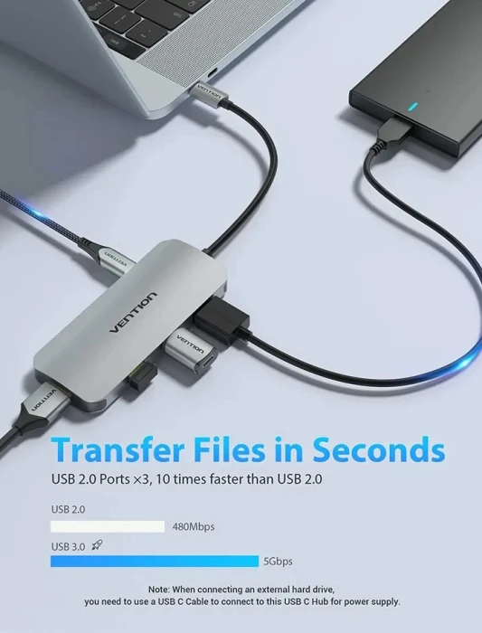 Vention TOJHB 7in1 USB-C