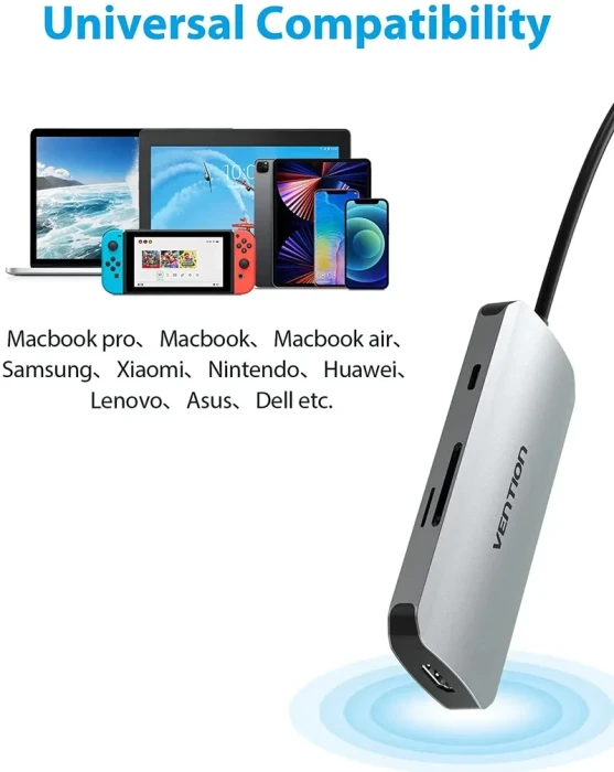 Vention TOJHB 7in1 USB-C