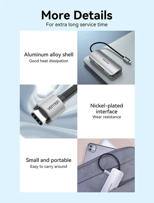 Vention TOJHB 7in1 USB-C