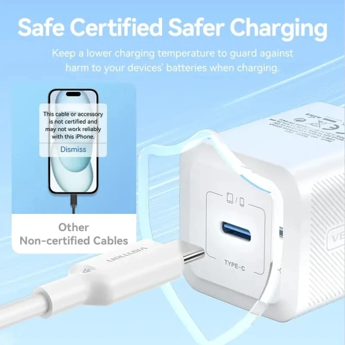 Vention USB-C 2.0 60W - 1.0m