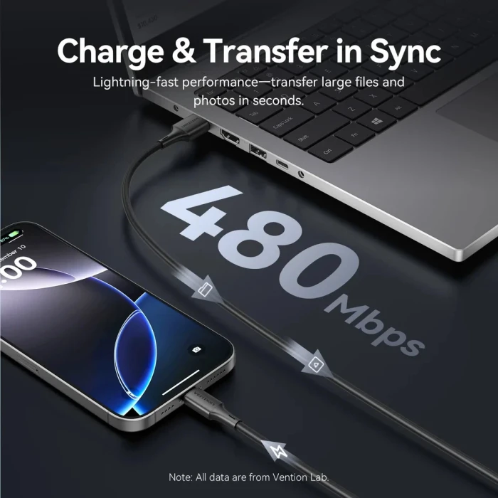Vention USB-A > USB-C 2.0 - 0.25m