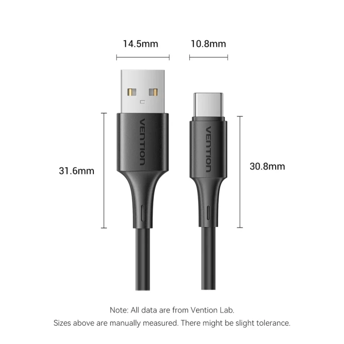 Vention USB-A > USB-C 2.0 - 0.25m