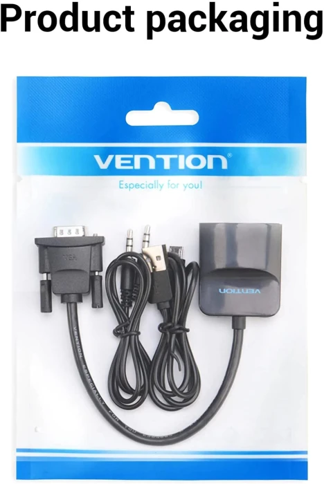 Vention адаптер Adapter VGA to HDMI with sound