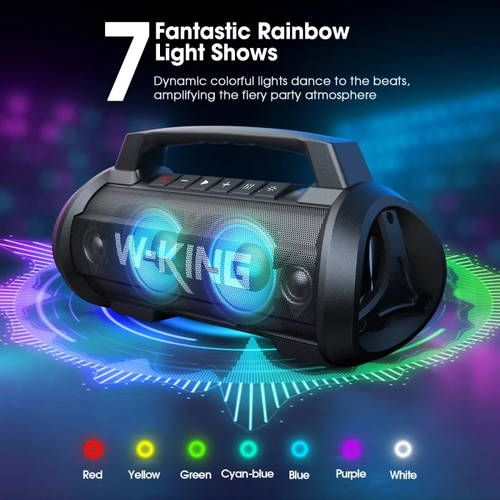 W-King Блутут парти колонка D10 Black - 70W