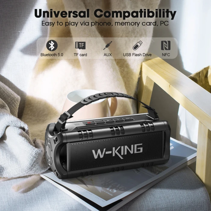 W-King Блутут колонка D8 Mini Black - 30W