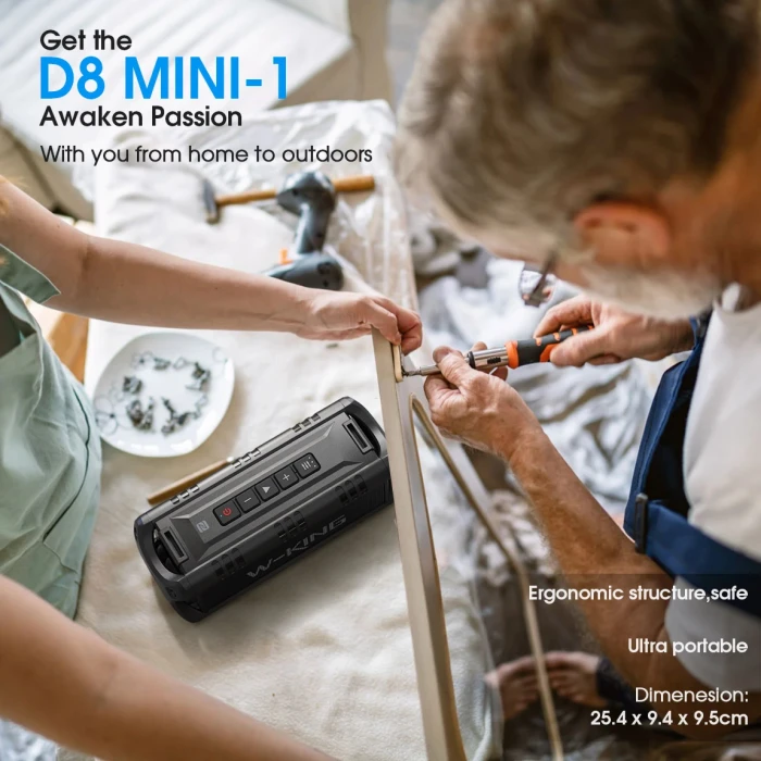 W-King Блутут колонка D8 Mini Black - 30W