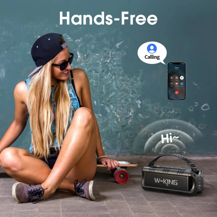 W-King Блутут колонка D8 Mini Black - 30W