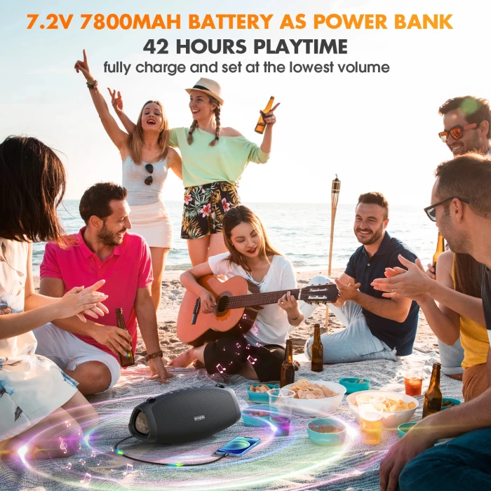 W-King Блутут колонка X10 Black- 70W