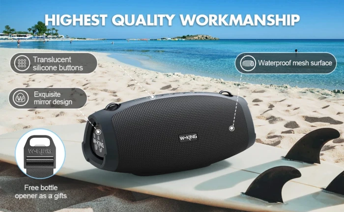 W-King Блутут колонка X10 Black- 70W
