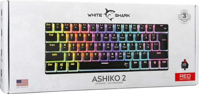 White Shark ASHIKO 2 Linear - Black