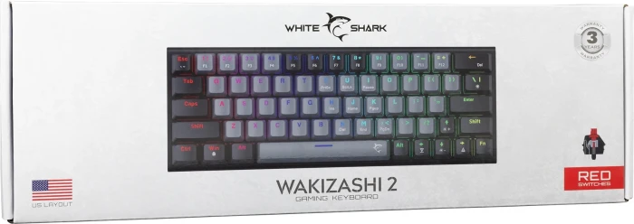 White Shark WAKIZASHI 2 Linear - Gray