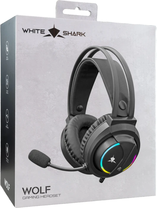 White Shark WOLF USB - Black