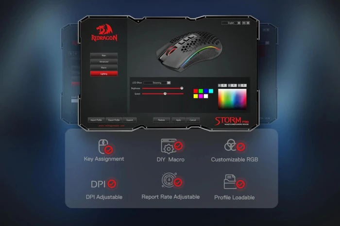 Redragon Storm Pro M808-KS