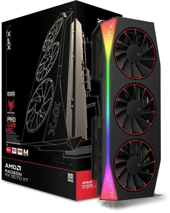 XFX Mercury RX 9070 XT OC Magnetic Air RGB