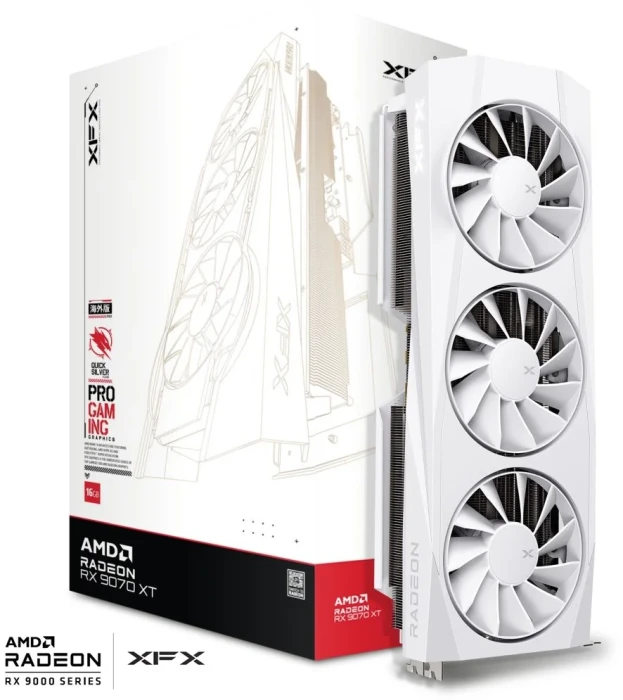 XFX Quicksilver RX 9070 XT White Gaming