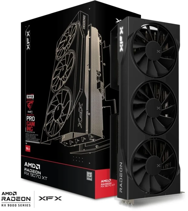 XFX Swift RX 9070 XT Triple Fan 16G