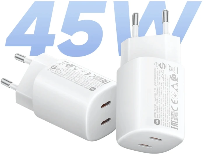 XIAOMI 2 x USB-C adapter - 45W