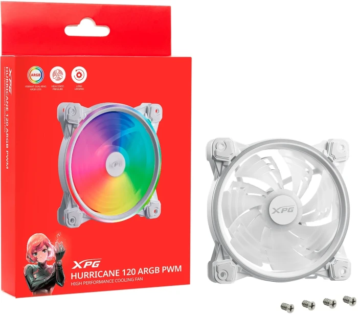 XPG HURRICANE 120 ARGB PWM White