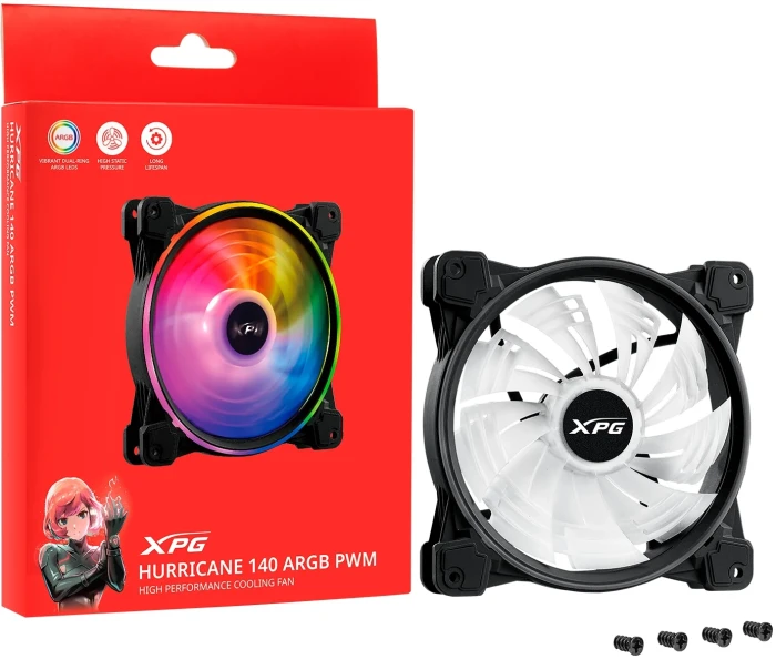 XPG HURRICANE 140 ARGB PWM Black
