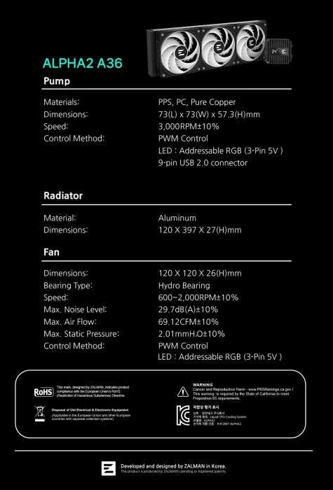 ZALMAN ALPHA2 A36 - White