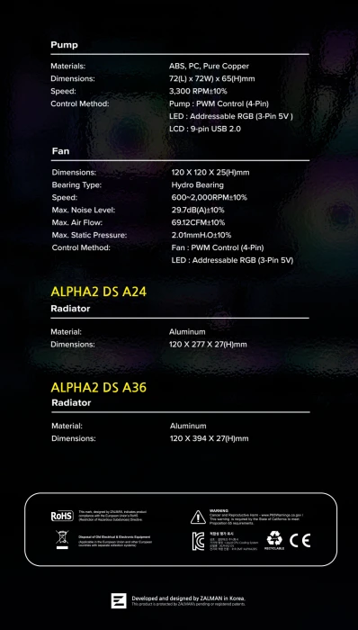 ZALMAN ALPHA2 DS A24 - White