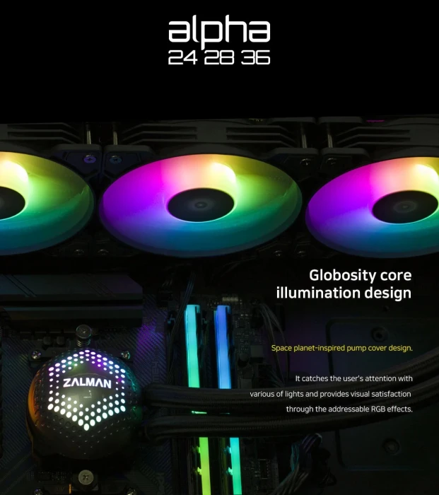 Zalman ALPHA 36 BLACK ARGB