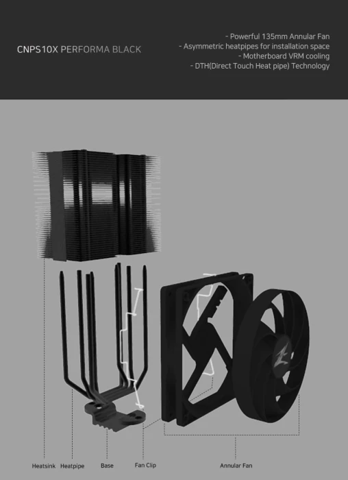 Zalman CNPS10X PERFORMA BLACK