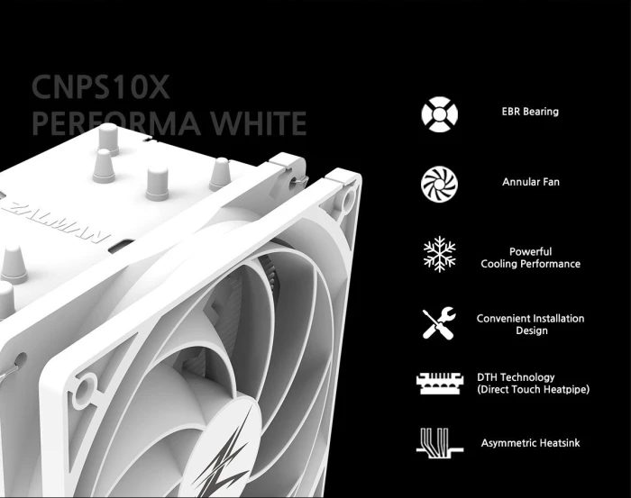 Zalman CNPS10X PERFORMA WHITE