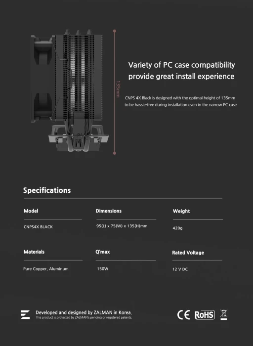 Zalman CNPS4X BLACK