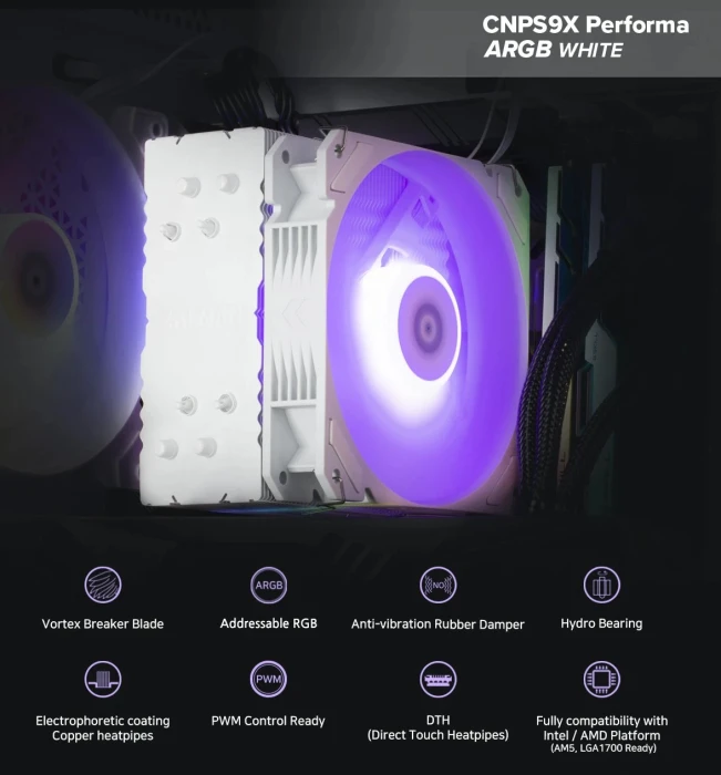 Zalman CNPS9X PERFORMA ARGB WHITE