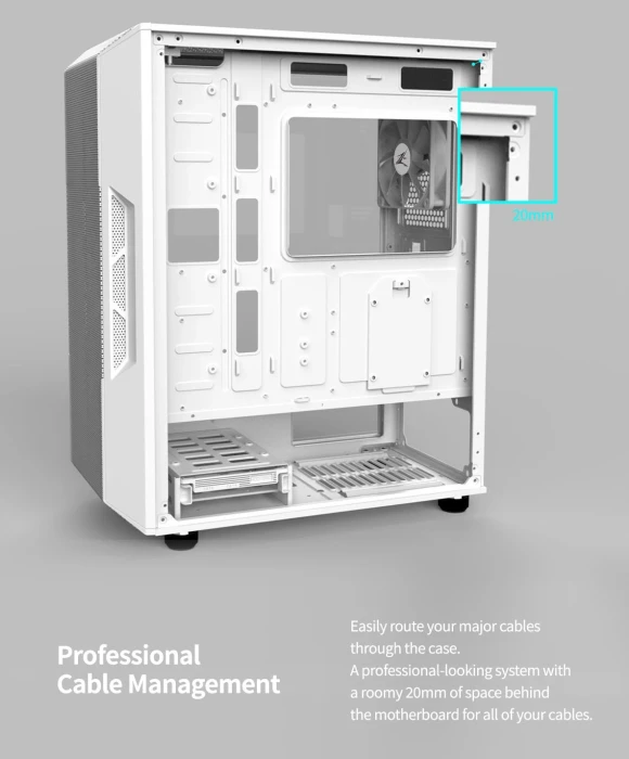 Zalman I3 NEO White Fixed RGB