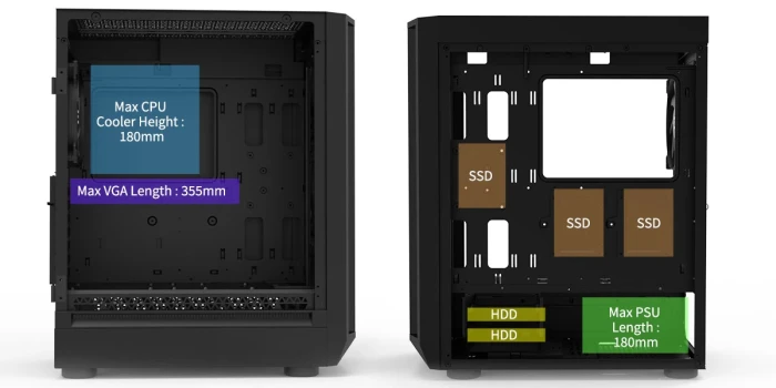 Zalman I6 Black Fixed RGB