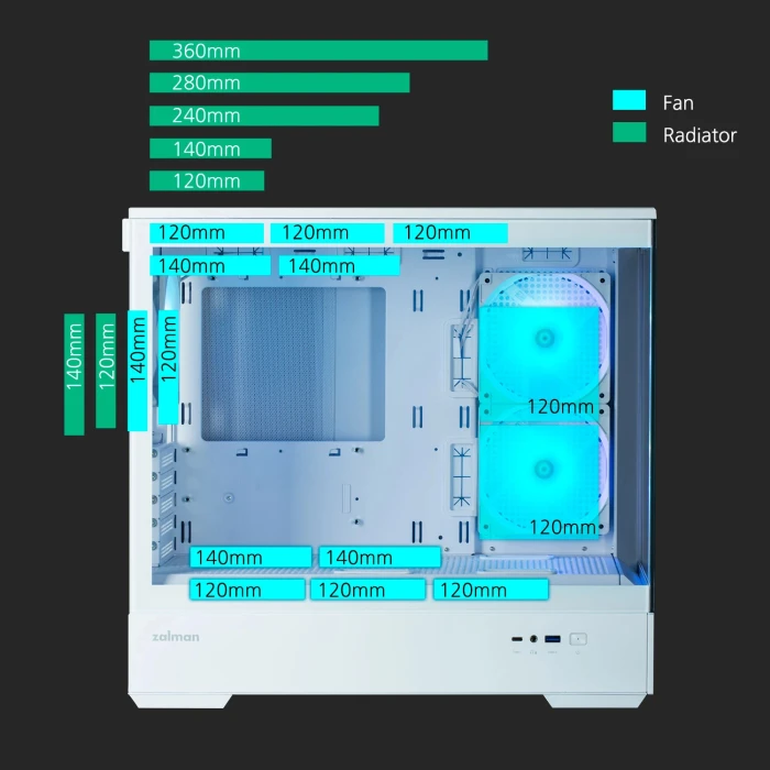 Zalman P30 White