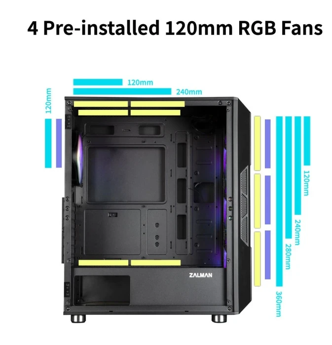 Zalman I3 NEO Black Fixed RGB