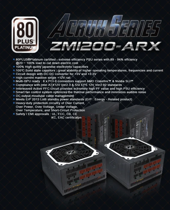 Zalman ZM-1200-ARX Platinum 1200W
